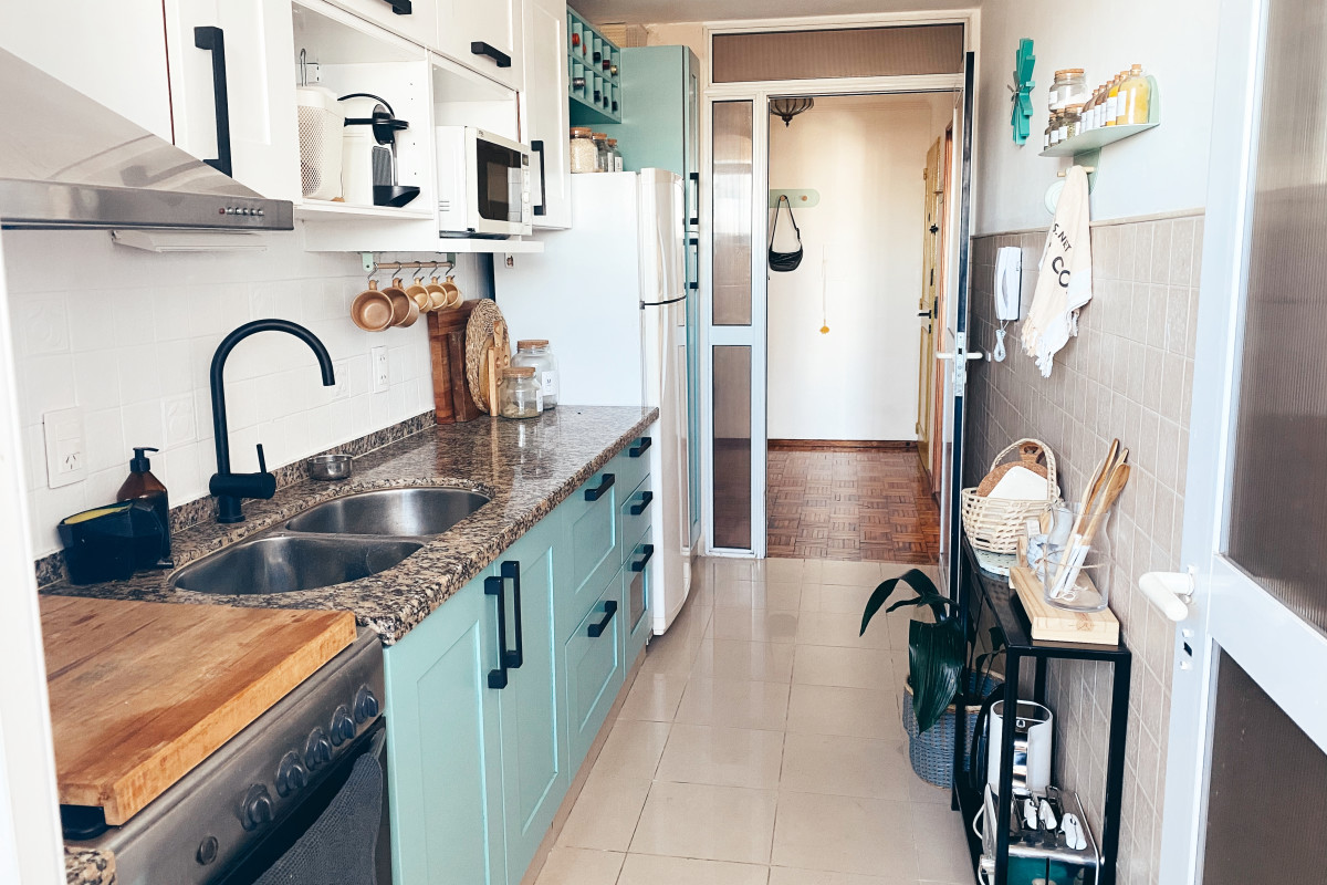 The Winner of Apartment Therapy's Small/Cool Contest Transformed Her Old, Dark Kitchen with Just a Bit of Paint