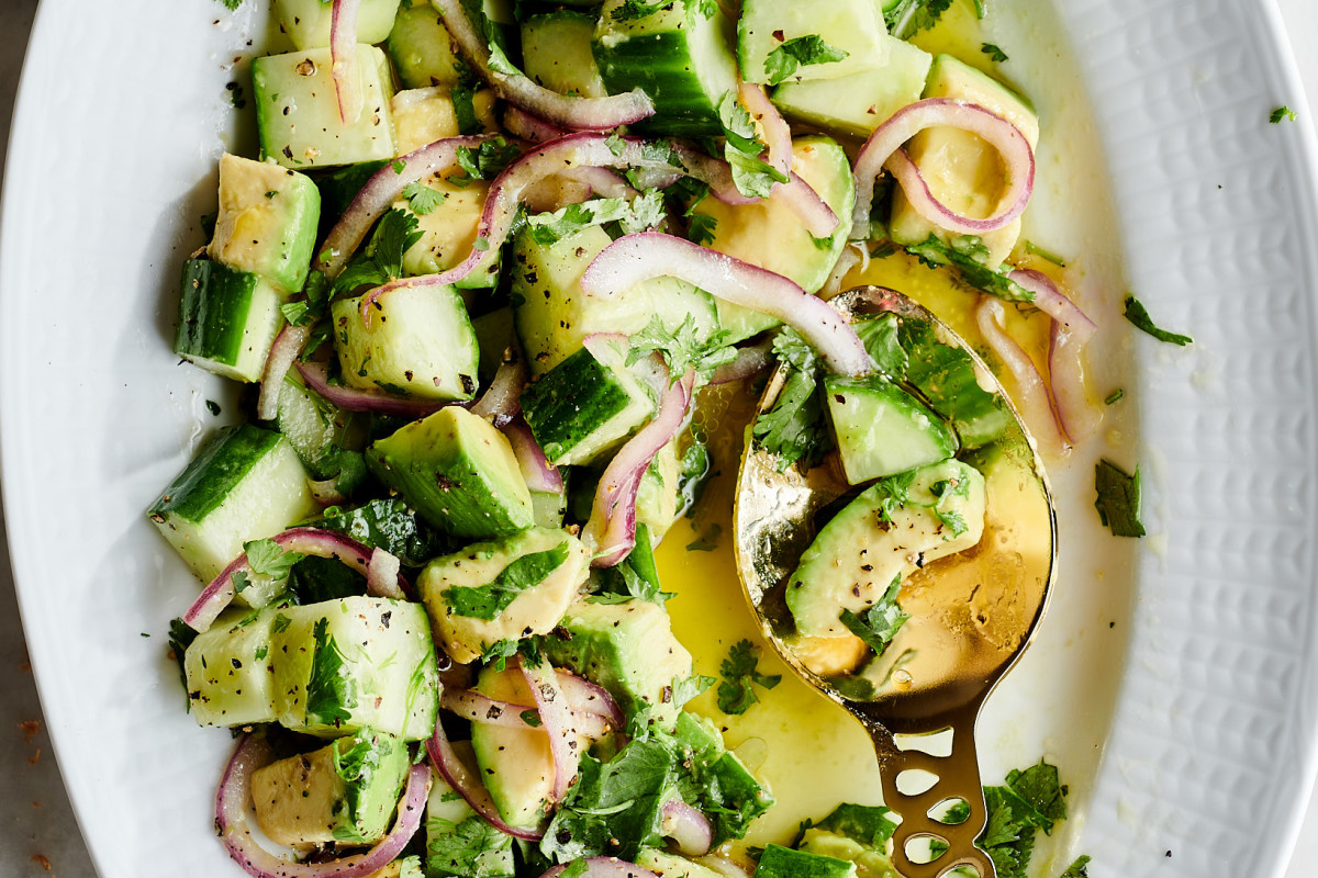 Tangy Cucumber Avocado Salad