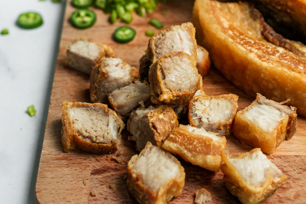 Sheldon Simeon's Crispy Fried Pork Belly Is Everything