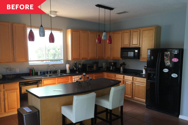 Before and After: A Sleek $25,000 Revamp Takes This Kitchen out of the 2000s