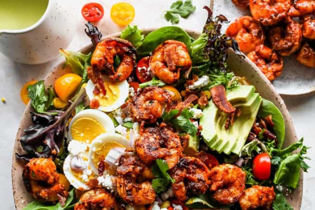 Shake up Your Lunch Routine with This Jerk Shrimp Cobb Salad