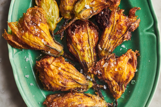 Cheesy Deep-Fried Squash Blossoms Come but Once a Year