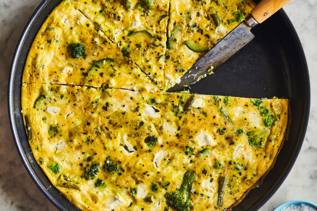 Trader Joe's Frozen Green Foursome and Goat Cheese Frittata