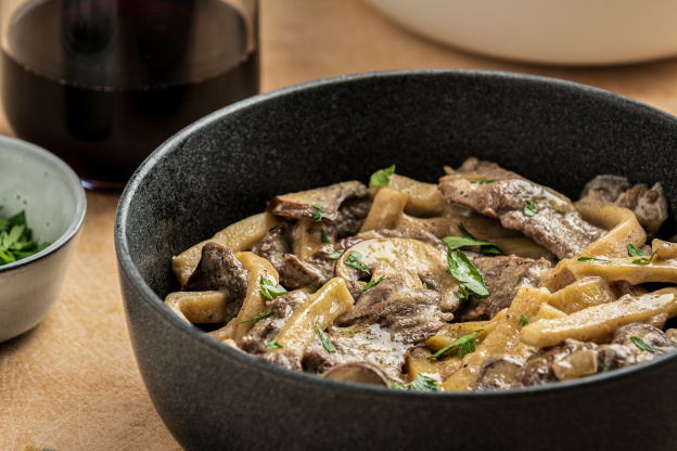 The Next Time You Crave Pasta, Make Creamy Beef And Noodles