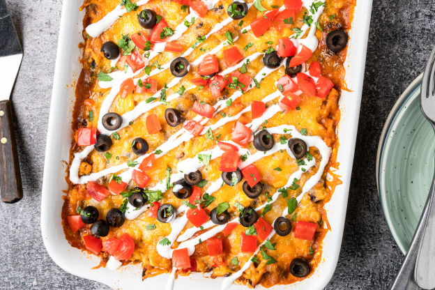 Meet Your New Favorite Weeknight Dinner: Cheesy Chicken Enchilada Casserole