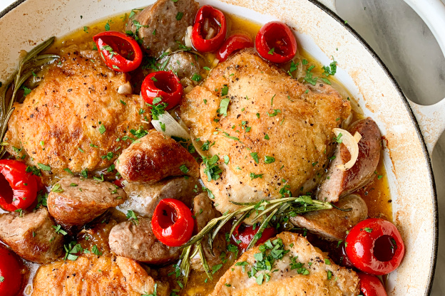 Classic Chicken Scarpariello with Italian Sausage Is the Ultimate Sunday Supper