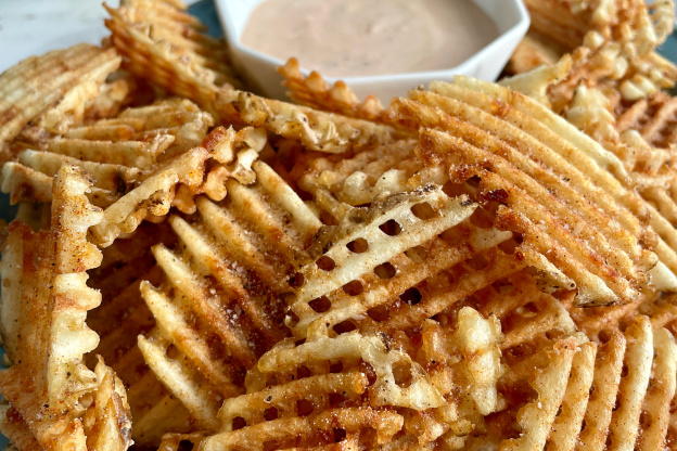 How to Make Extra-Crispy Waffle Fries at Home