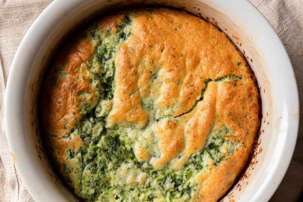 How to Make a Classic, Cloud-Like Spinach Soufflé