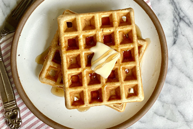 Brown Sugar-Cinnamon Waffles Have Major Cinnamon Roll Vibes