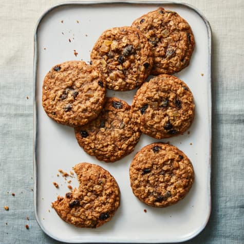 Oatmeal Cookies with Cherries and Ginger