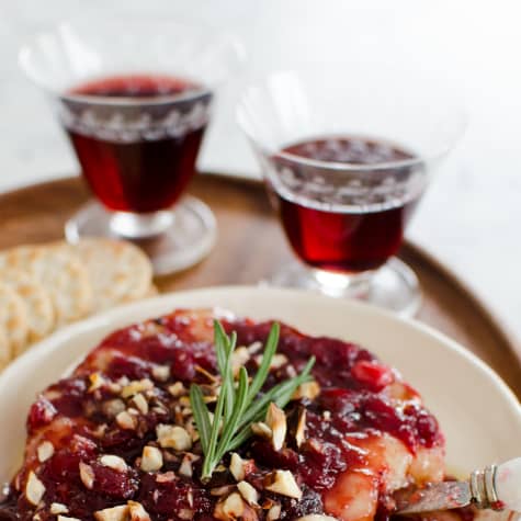 Holiday Appetizer Recipe: Baked Brie with Cranberry Sauce