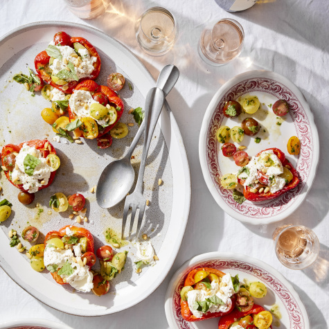 Caprese Stuffed Peppers Are the Barely-Cook Dinner You Need This Week