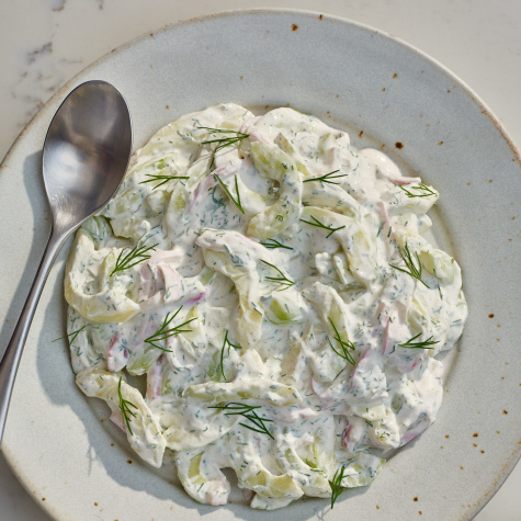 This Creamy Dill Cucumber Salad Has a Smart Secret