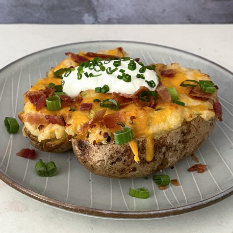 These Classic Loaded Baked Potatoes Are Cheesy, Fluffy Perfection