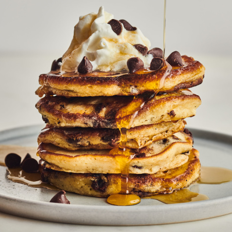 These Diner-Style Chocolate Chip Pancakes Are Light and Fluffy Perfection