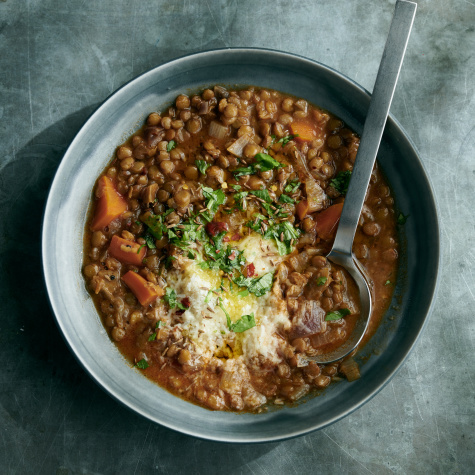 This Big-Batch Lentil Parmesan Soup Will Feed You for Days