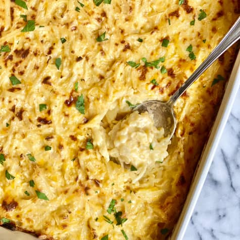 Cheesy Potato Casserole Will Become Your New Favorite Way to Use Frozen Hash Browns