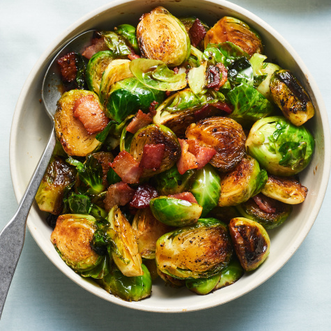 Brown Sugar and Bacon Brussels Sprouts Will Make You a Brussels Believer