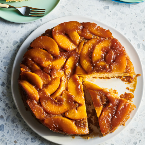 This Fluffy Peach-Upside Down Cake Deserves the Top Spot on Your Summer Baking List