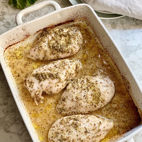 Garlicky Greek Chicken Breast Is Bursting with Flavor