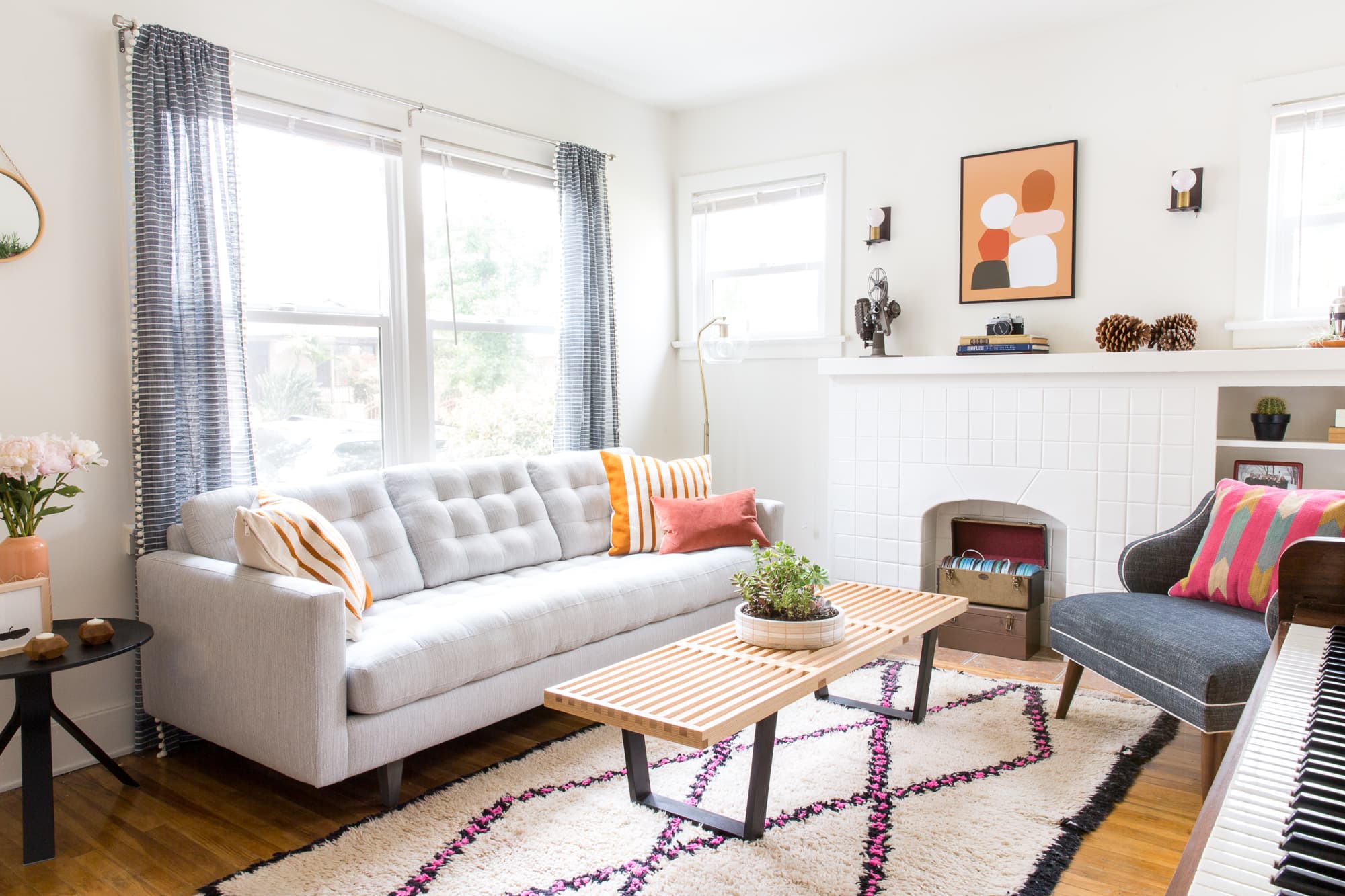 These Anthro Rugs and Curtains Remind Us That Pink and Purple Can Be Very Grown-Up--And They’re on Sale!