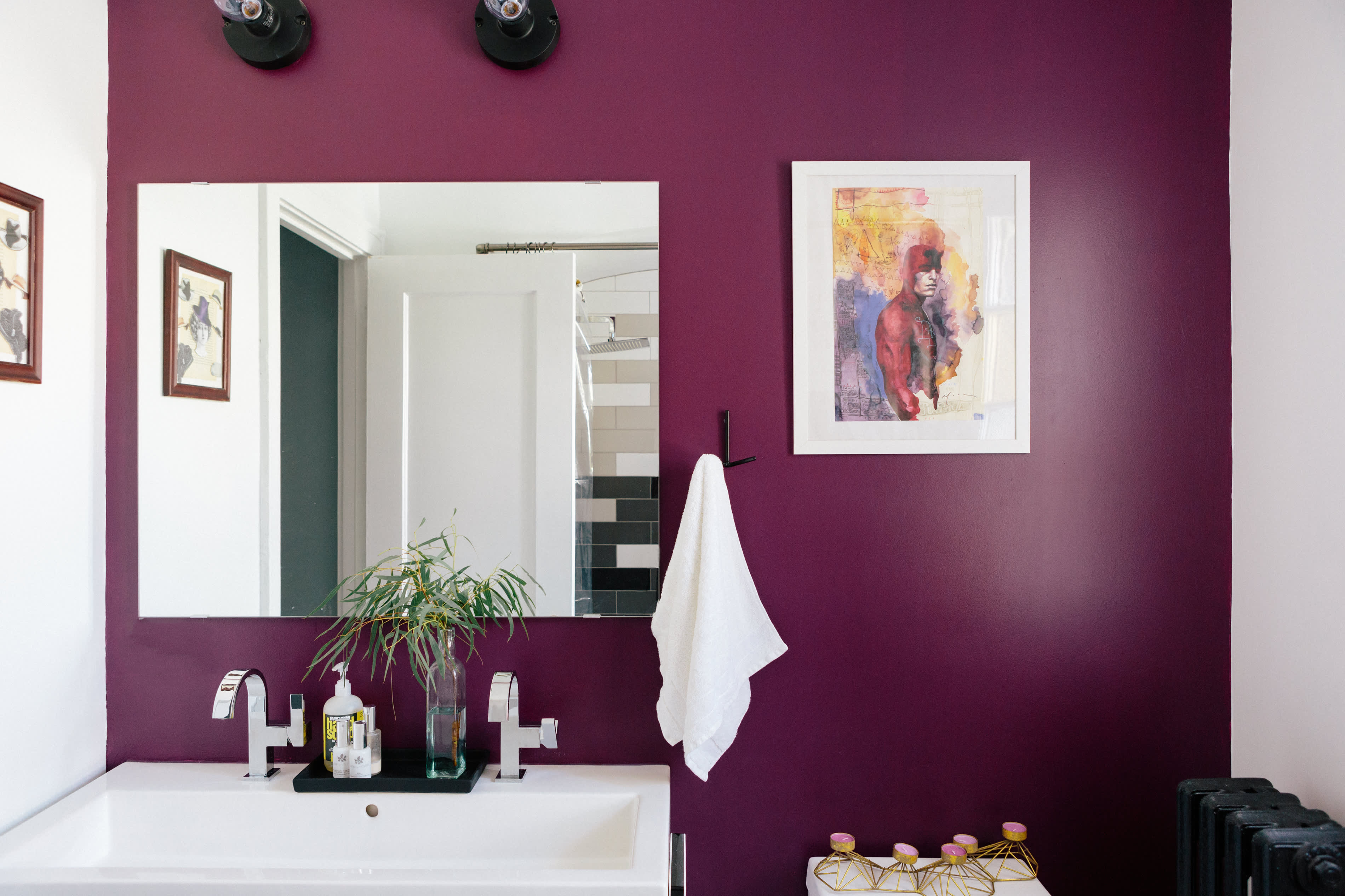 Rose dust by Benjamin Moore  Painting bathroom, Framed bathroom mirror,  Paint colors