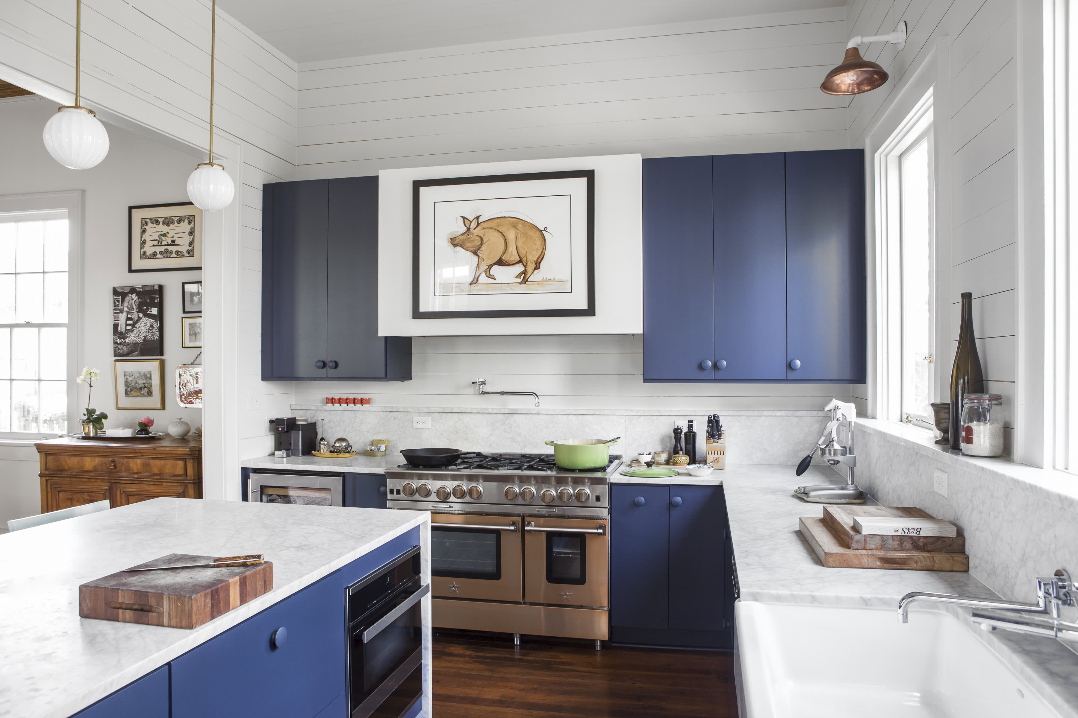 Modern Blue Farmhouse Kitchen - The Perfect Finish Blog by KILZ®
