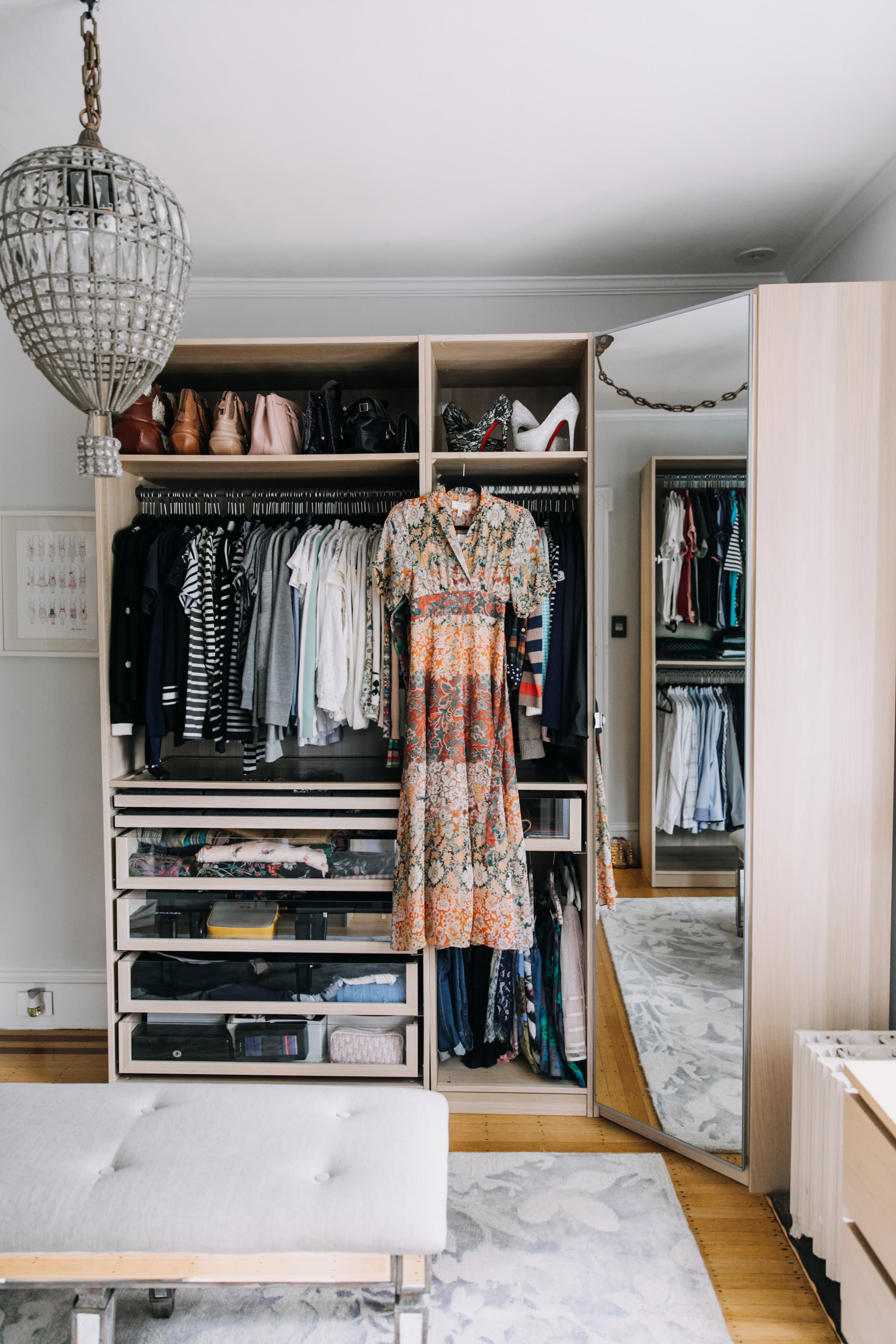 A Personal Stylist's Organized, Tiny 10-Square Foot Closet