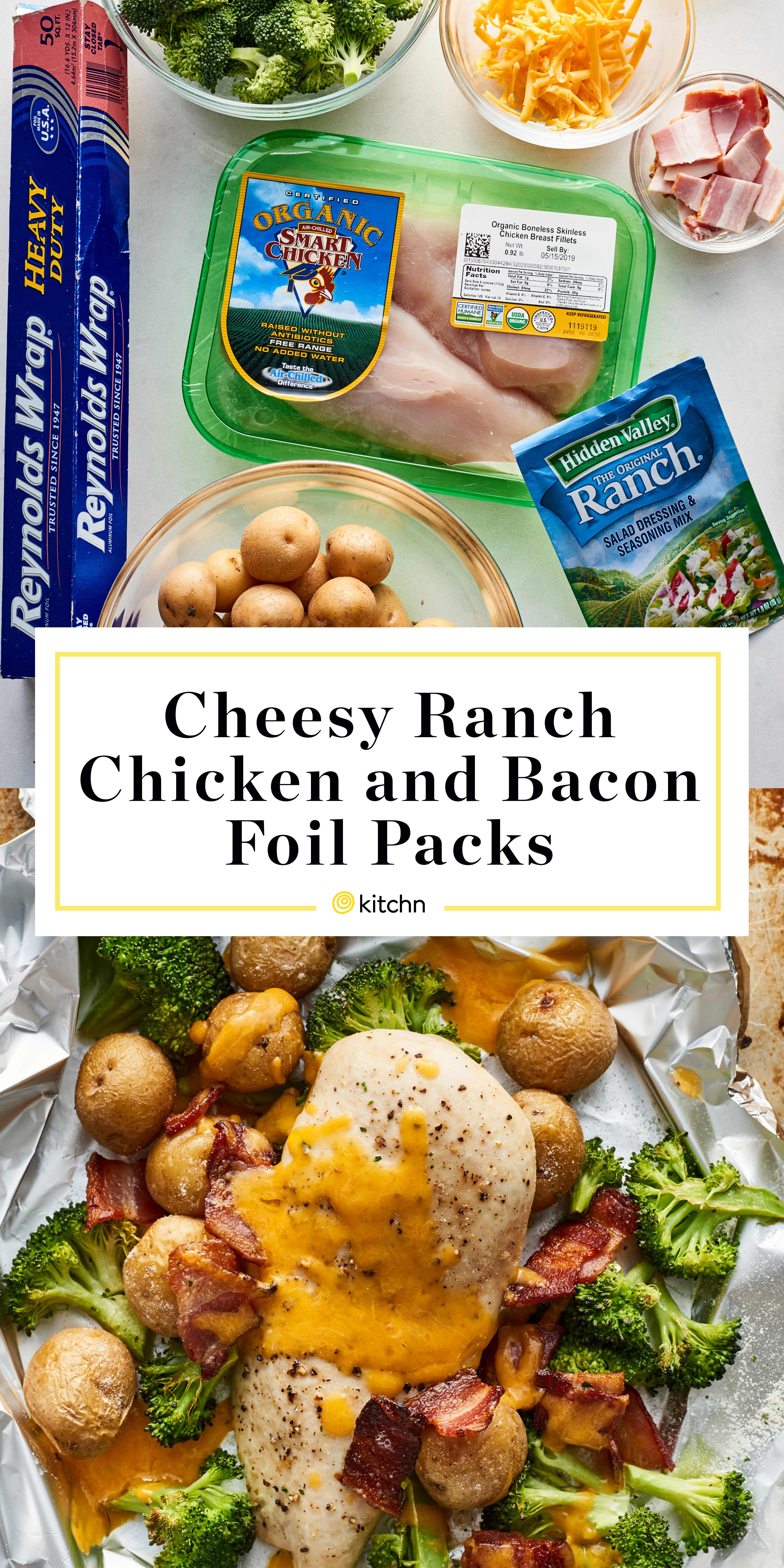Chicken Potato Foil Packet Bacon Ranch Chicken Recipe Ranch