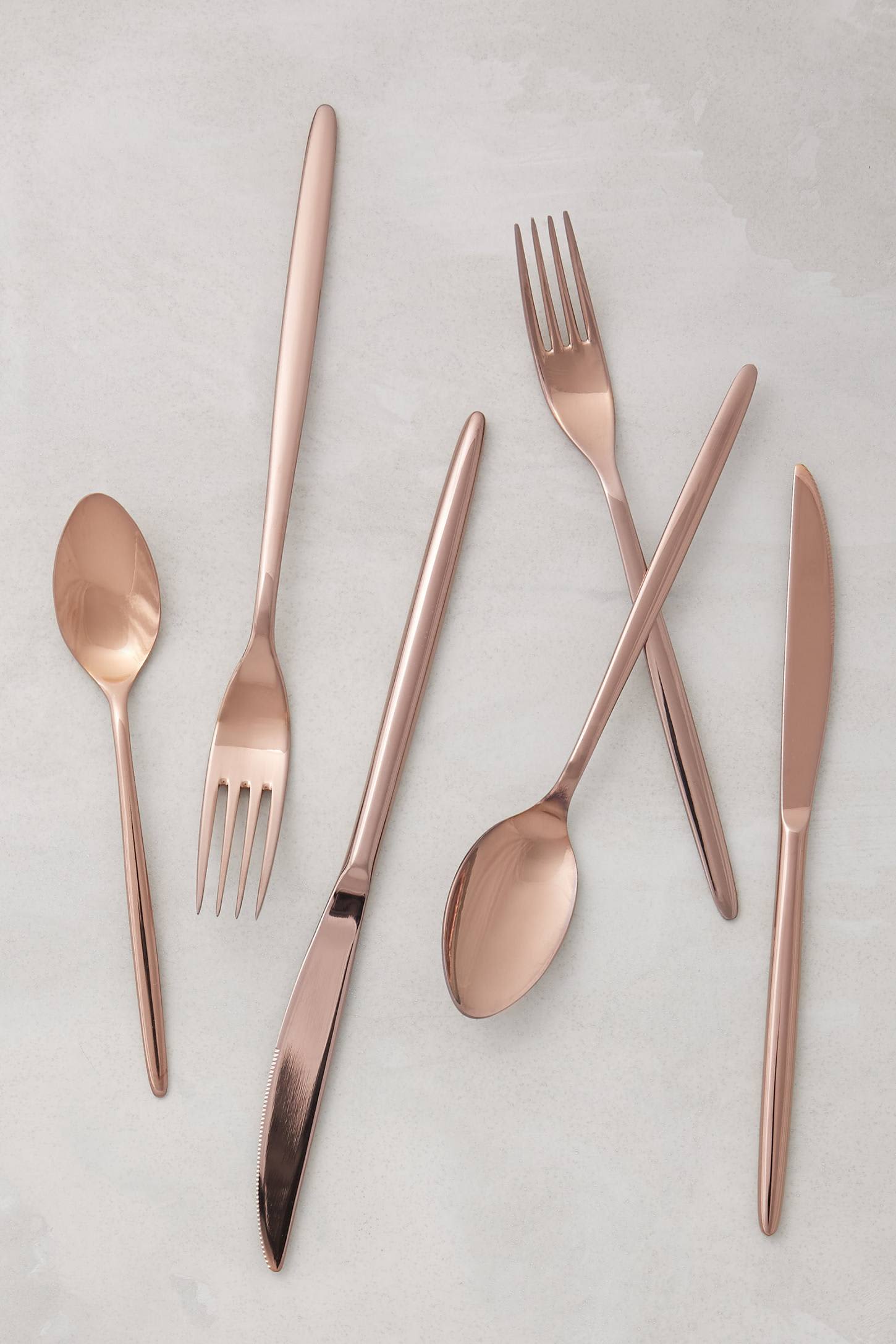 West Elm Rose deals Gold Flatware