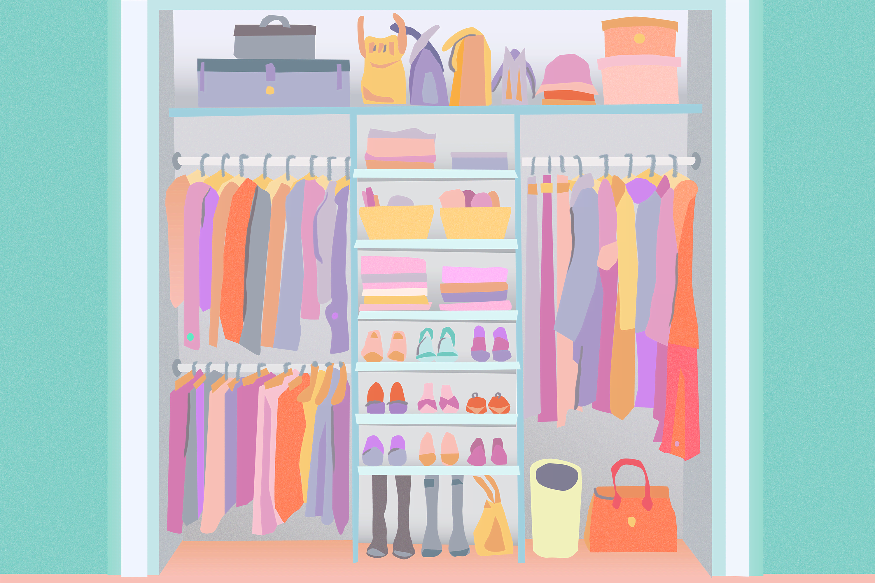 7 small closet storage ideas that live in our heads rent-free