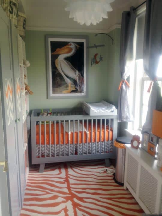 Orange sales kids room