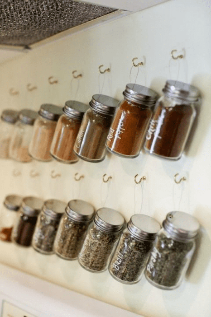 jars to store spices