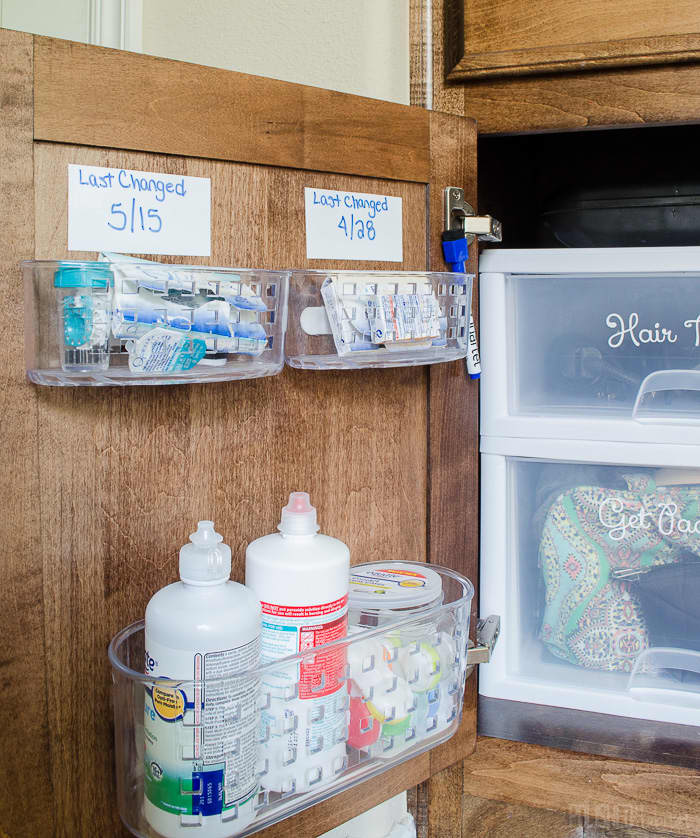 How to organize under sink area