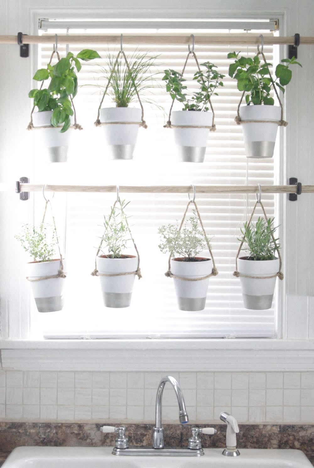 Kitchen Sink Shelf Planter Indoor Planter Over the Sink Space