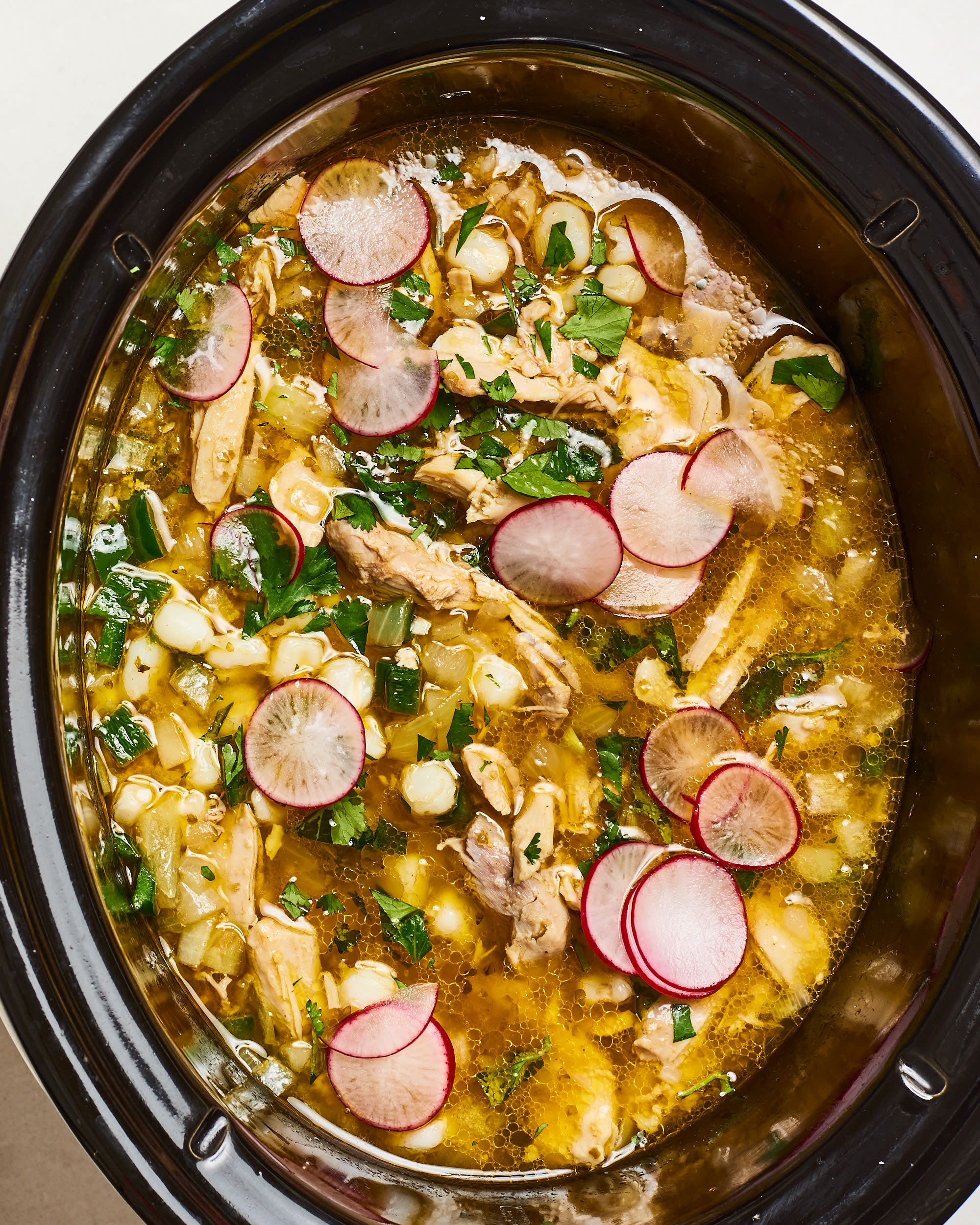 Slow Cooker Chicken Posole - Damn Delicious