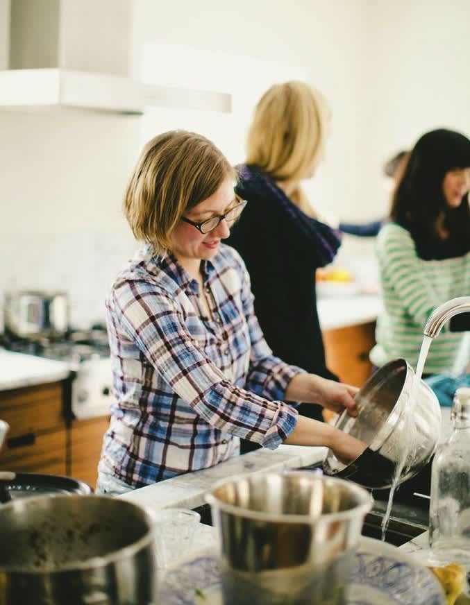 how to organize your stuff with roomates in kitchen