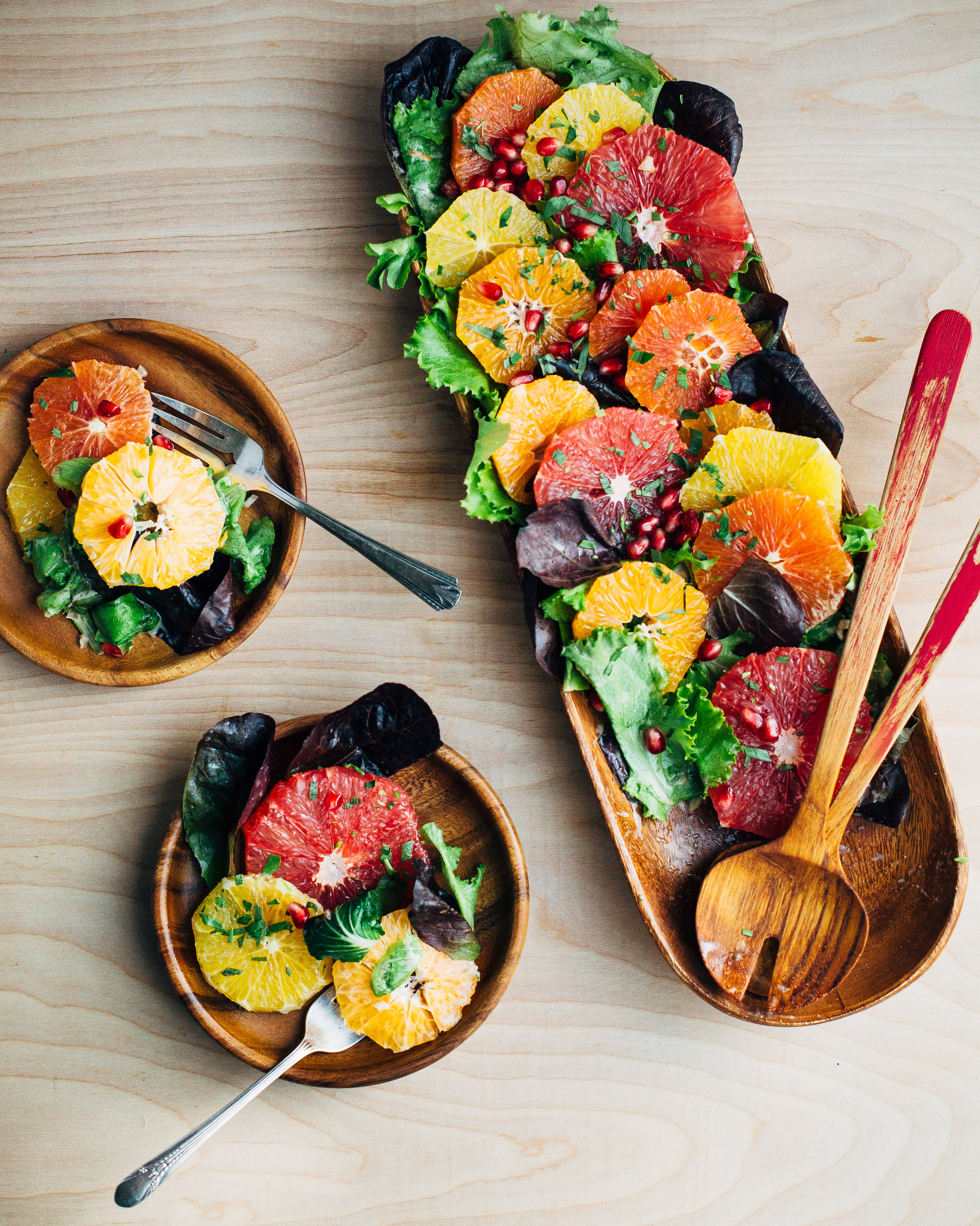 Meal Prep Salad with Orange Tahini Dressing - Grateful Grazer