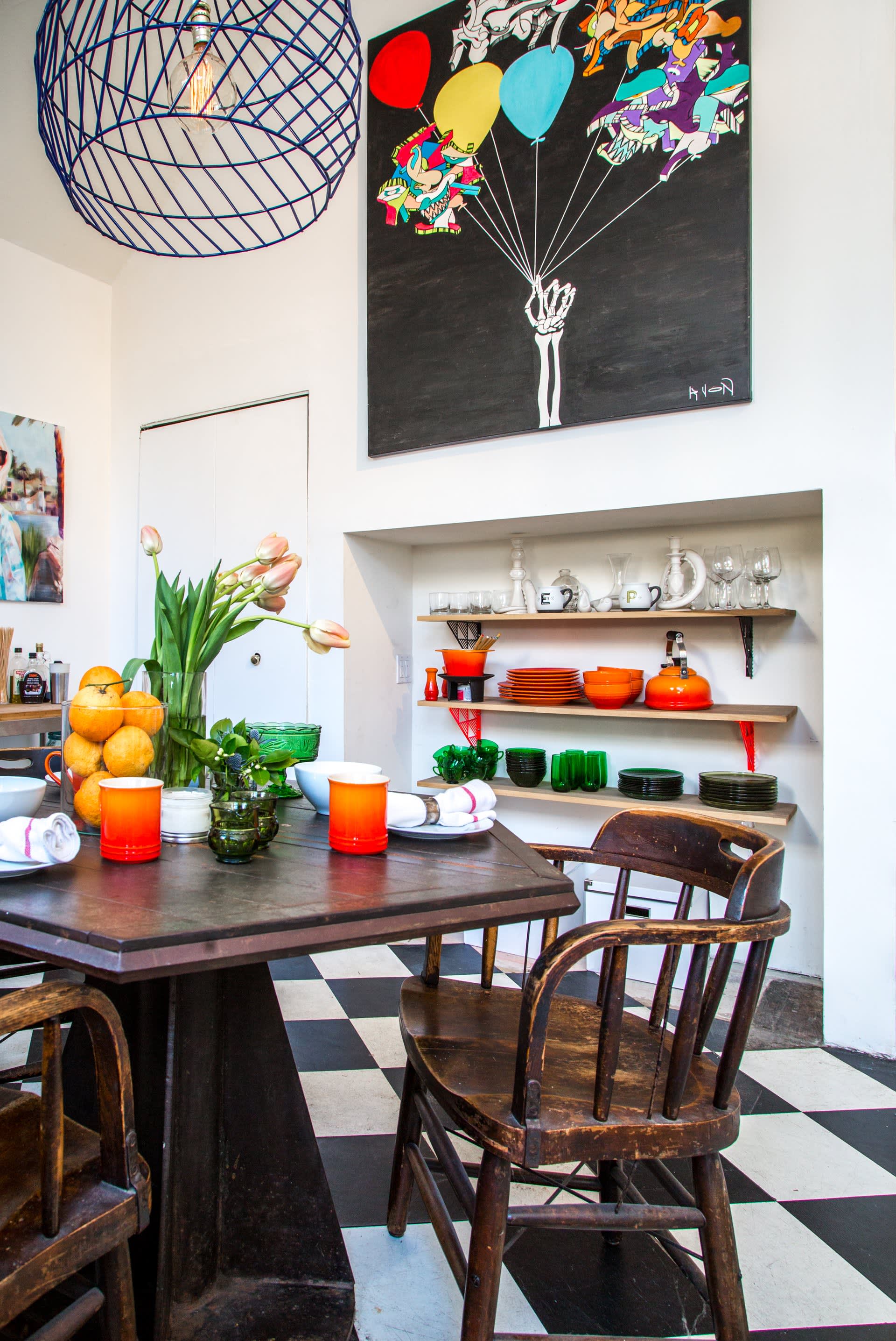 Work It: Classic Black & White Checkered Kitchen Floors Looking