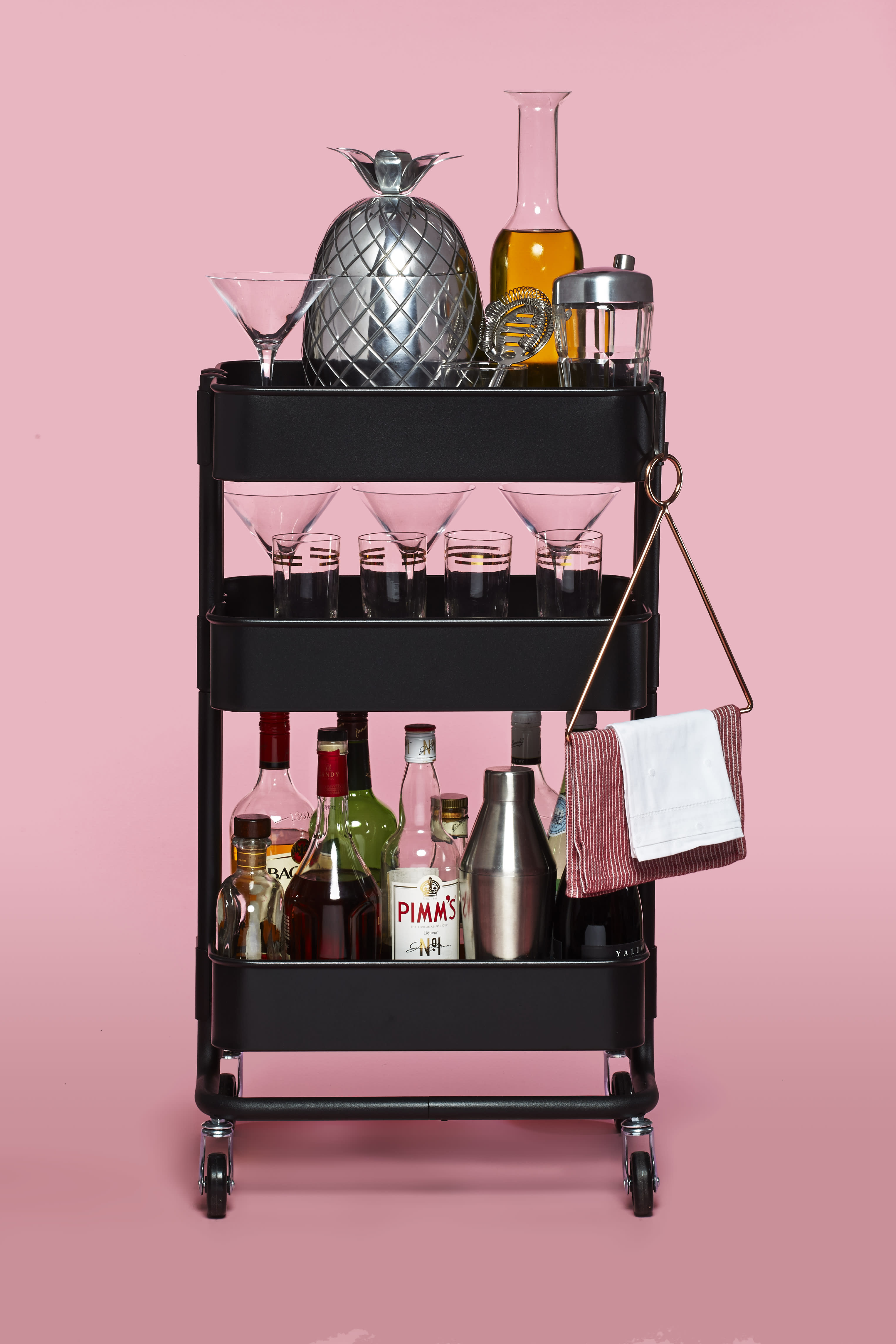 The Best Hack For An Amazing DIY Ikea Bar Cart - Sonata Home Design