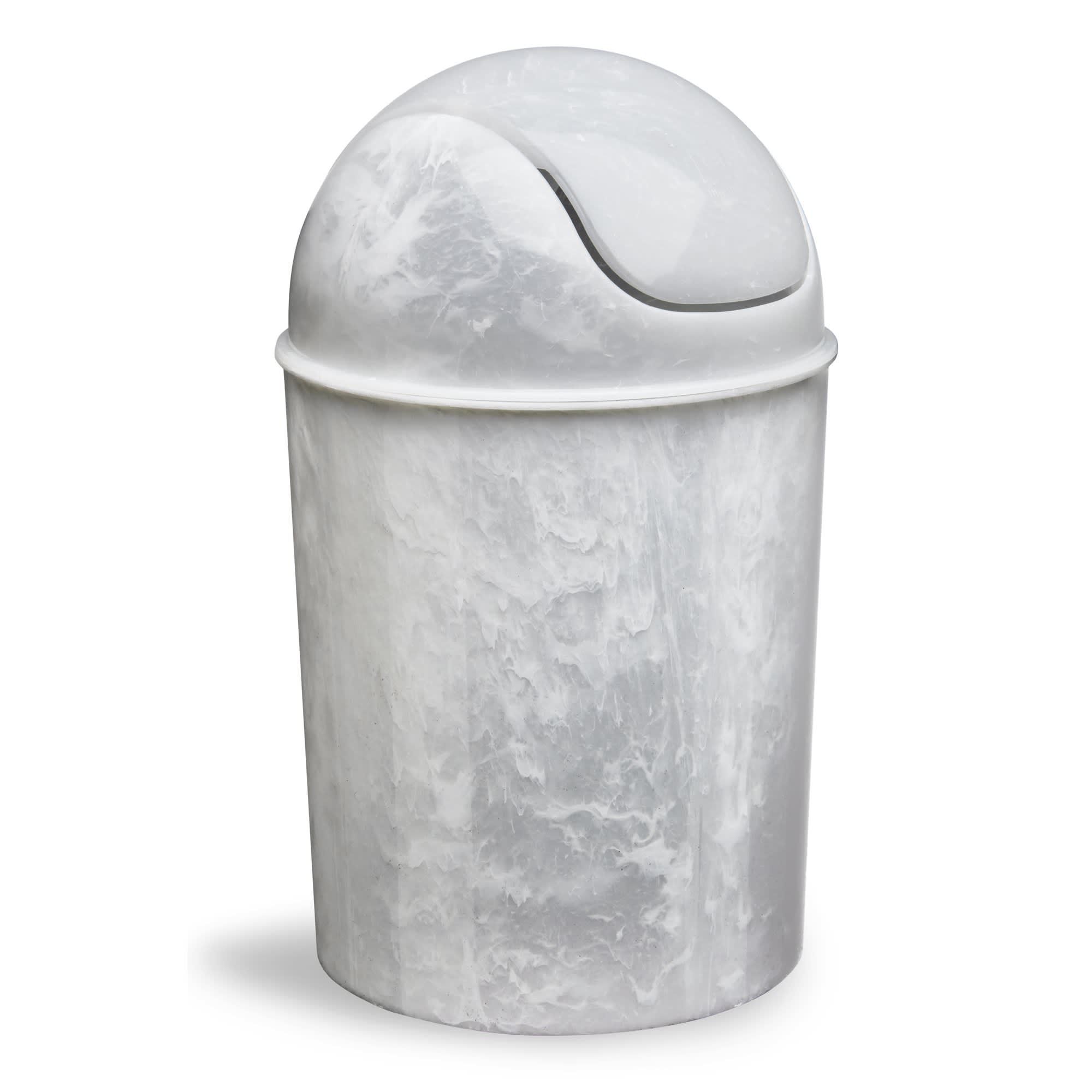 Durable Garbage Can Waste Basket for Bathroom, Umbra Treela Small Trash Can 