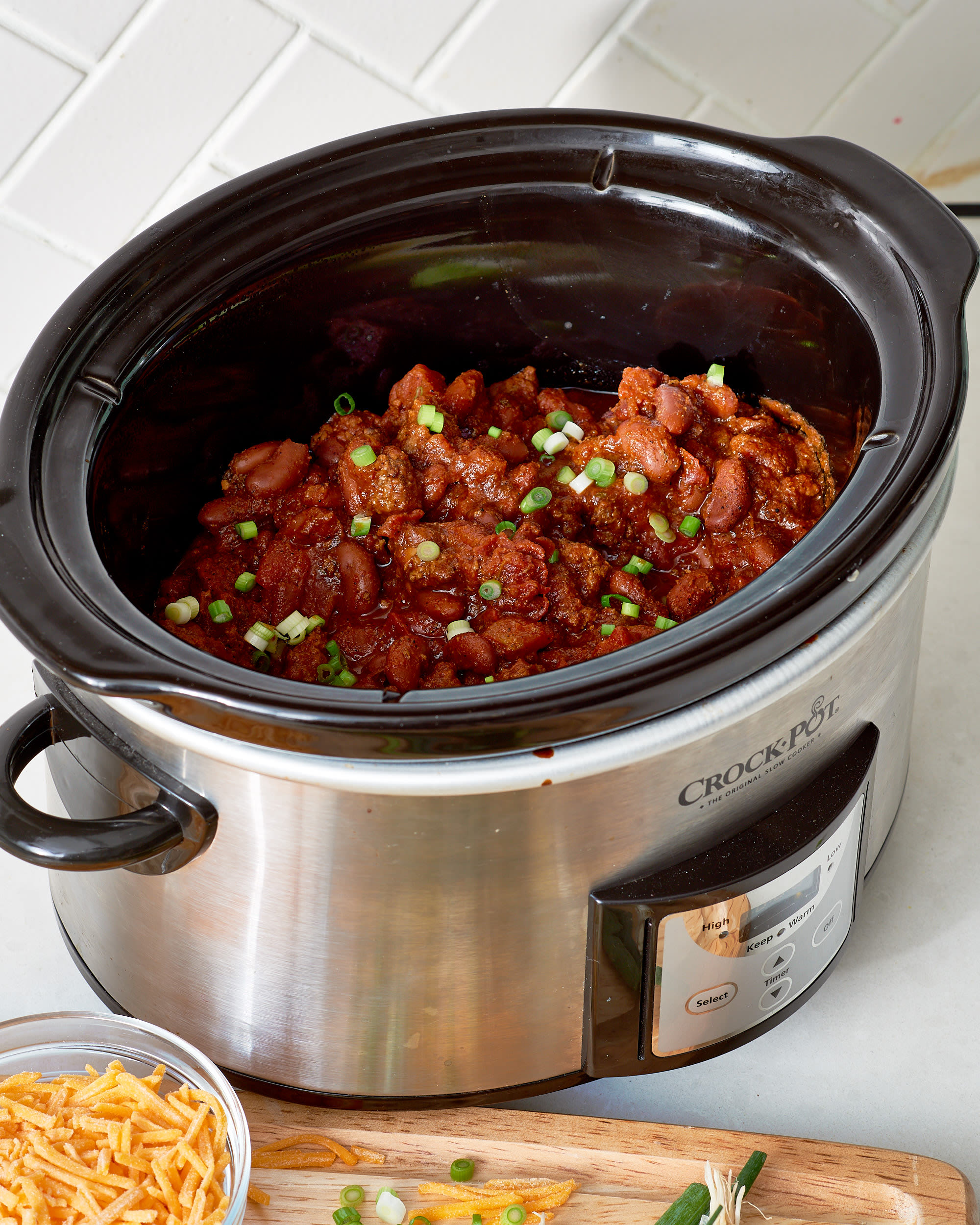 How To Make Slow Cooker Beef Chili The Simplest Easiest Method Kitchn