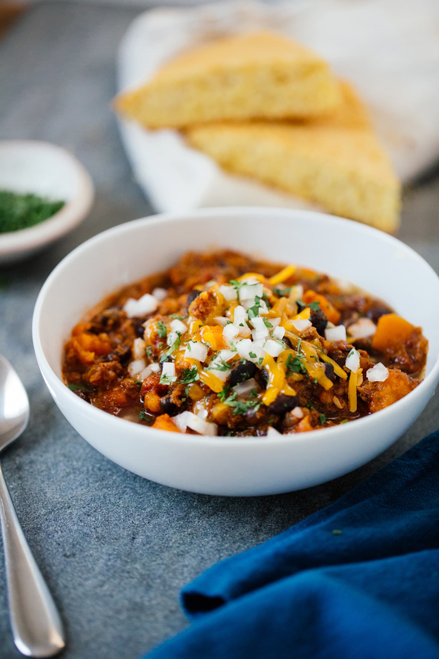 Turkey Sweet Potato Chili (Video) – Kalyn's Kitchen