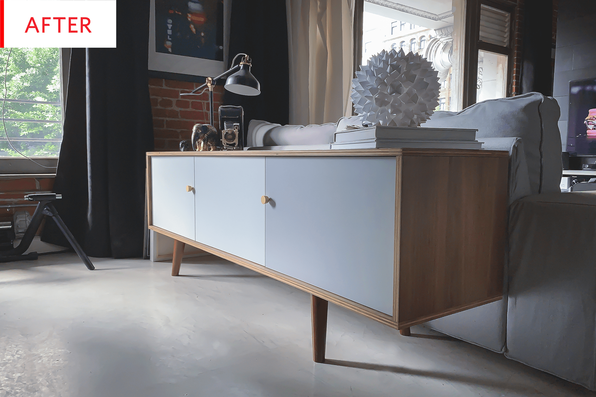 Ikea mid century modern deals tv stand