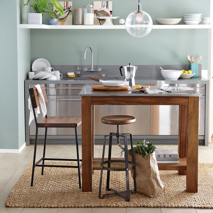 small kitchen island with seating