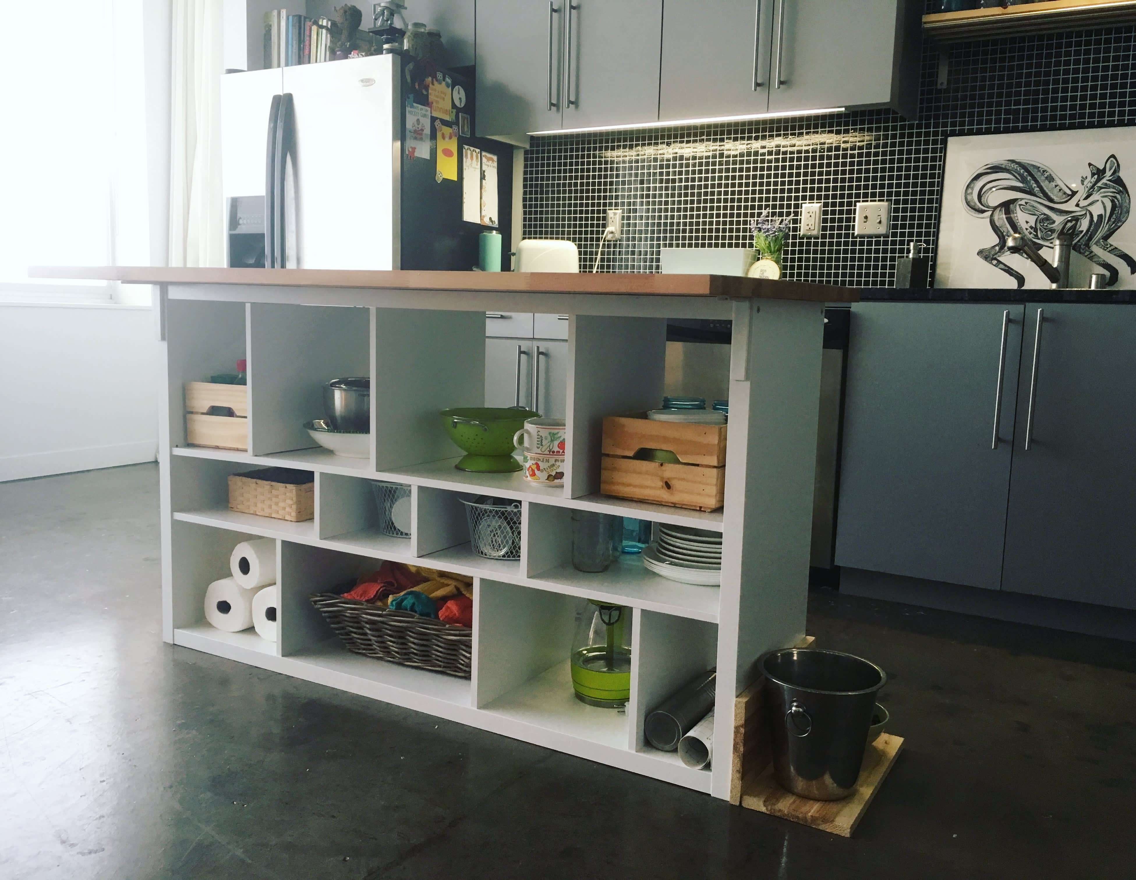 IKEA Hack Kitchen Island DIY For 200 Apartment Therapy