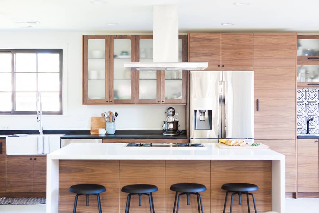 This Kitchen Goes From Depressing to Delightful With Blue Cabinets