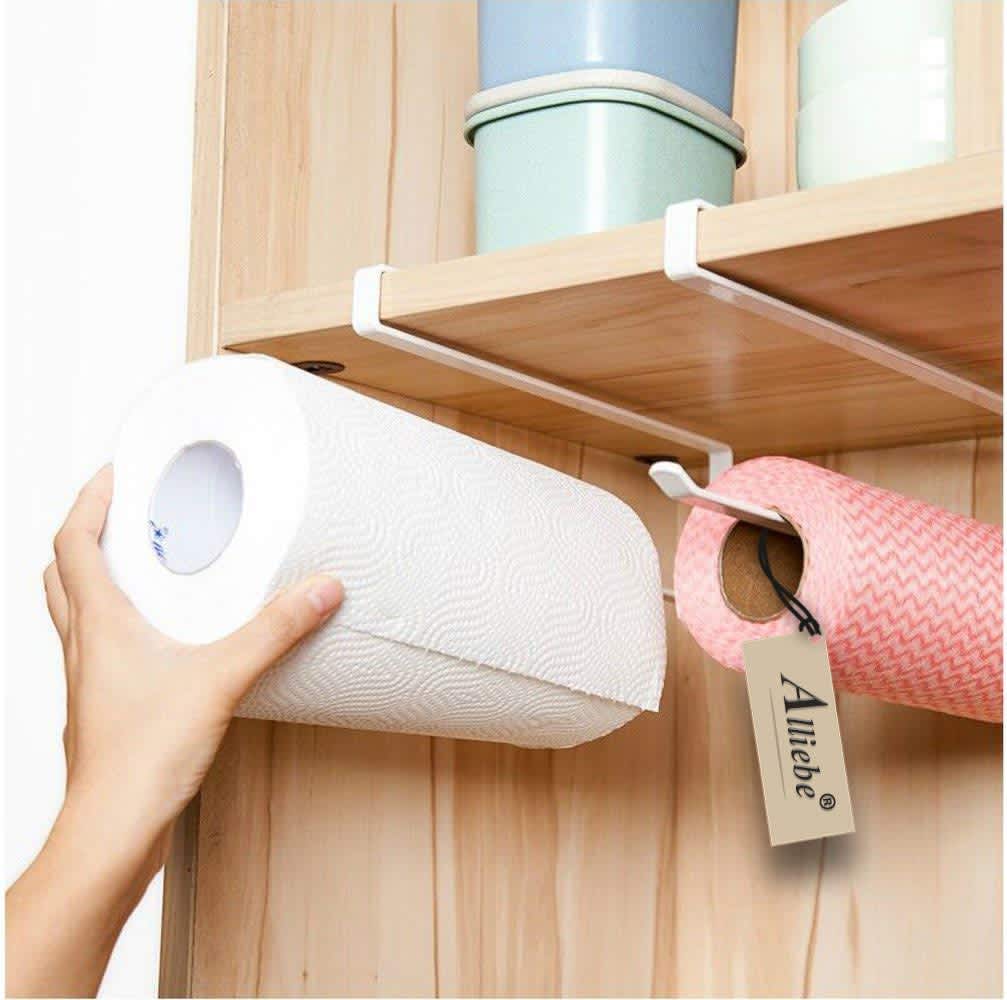 HOTCAN Pink Paper Towel Holder for Countertop, Cute Paper Towel Holder