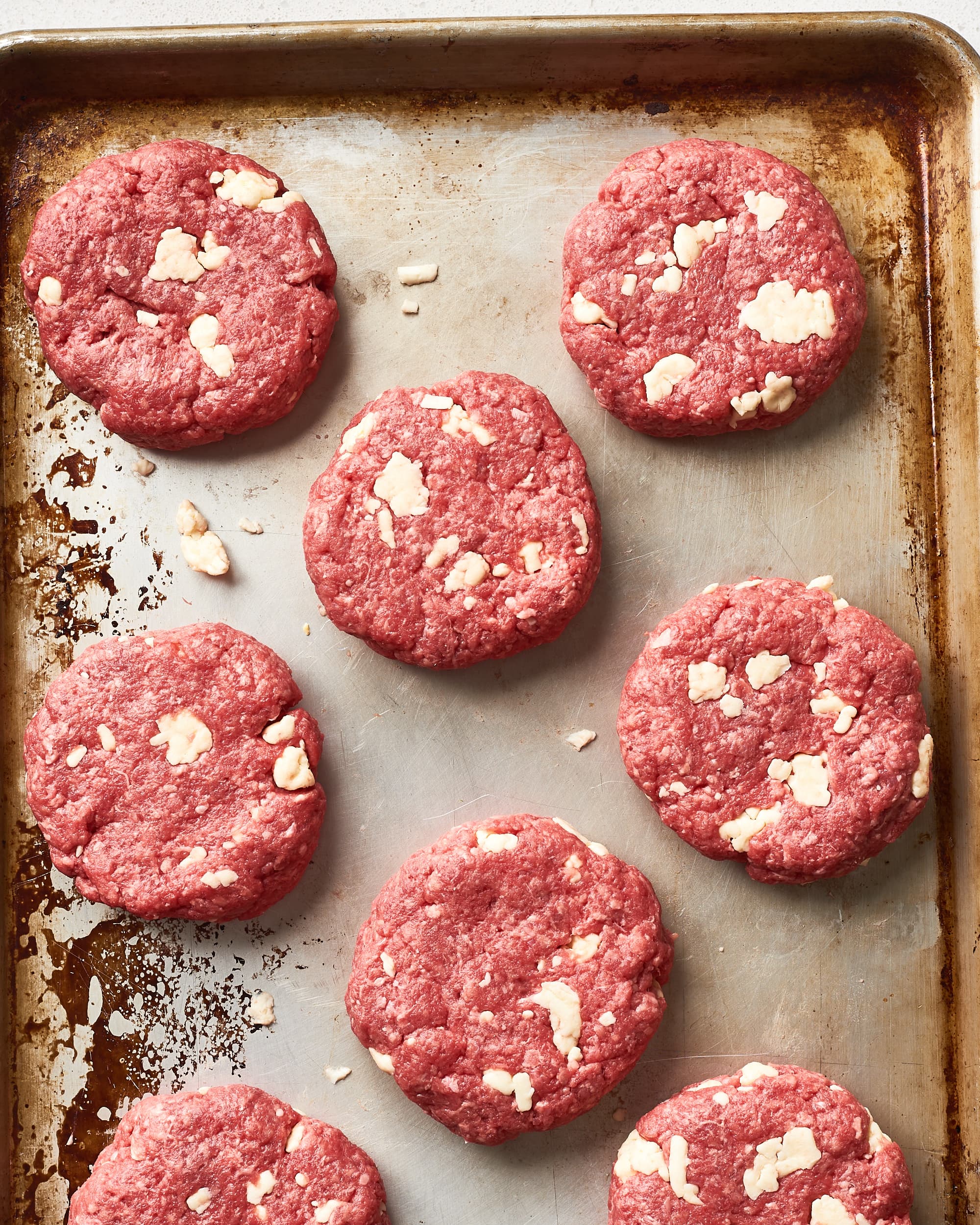 Making hamburger patties from ground beef