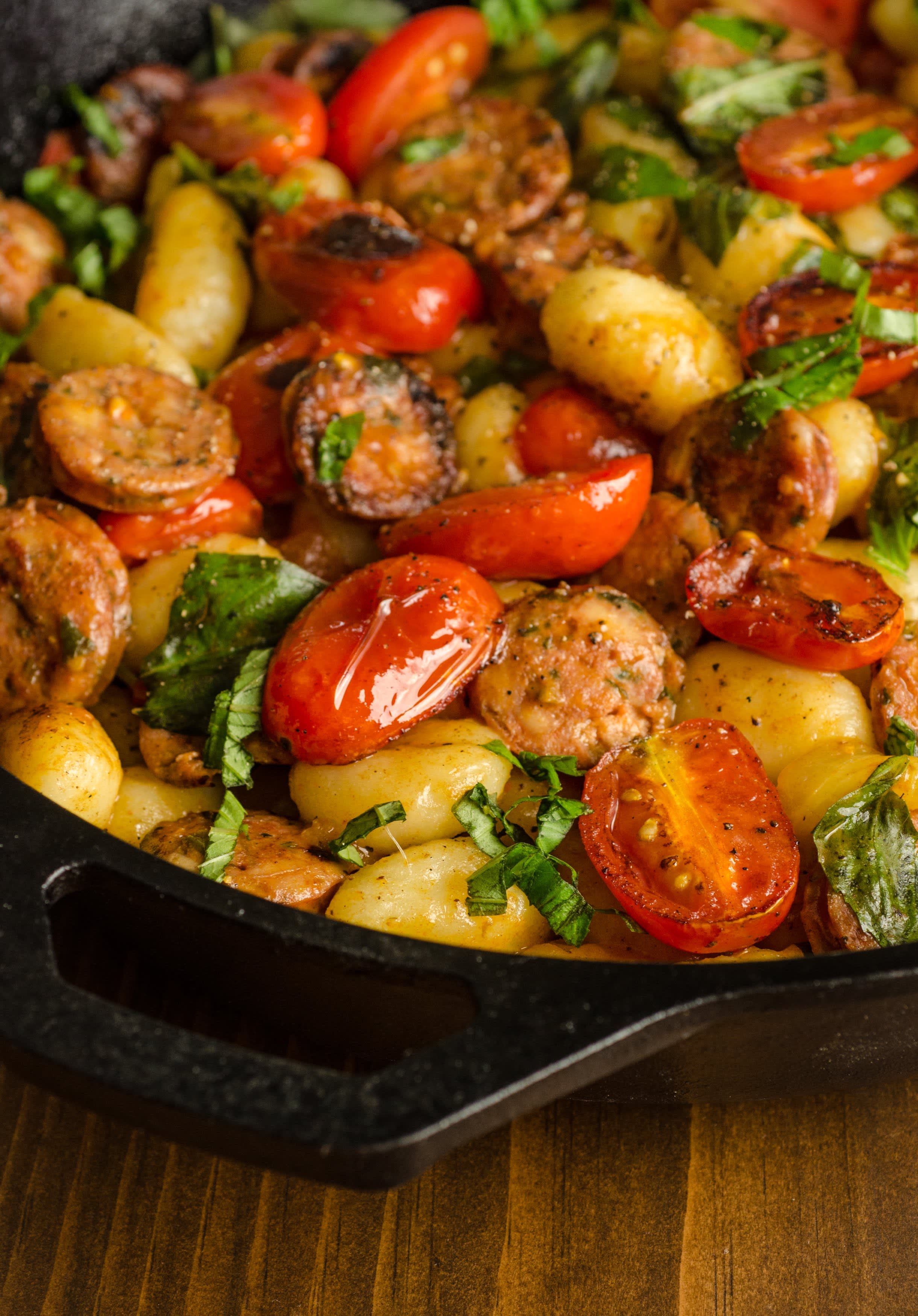Recipe: Gnocchi Skillet with Chicken Sausage & Tomatoes